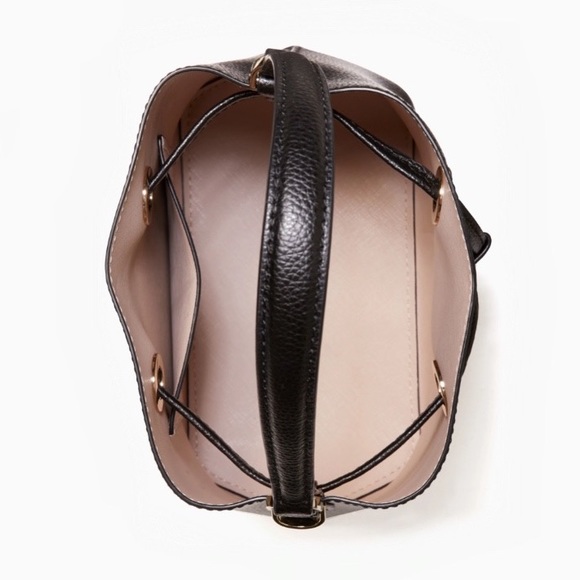 ♠️Kate Spade Eva Small Bucket Crossbody Bag Black NWT - Picture 6 of 10